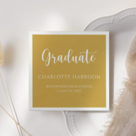 Studenten Avslappnad Script Modern Papper Napkins Pappersservett