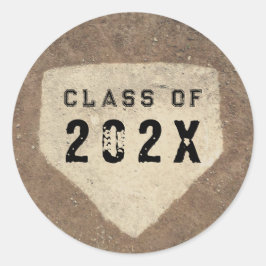 Studenten Baseball 2025 Runt Klistermärke