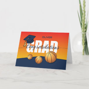 Studenten Basketball Grattiss Idrottsman Kort