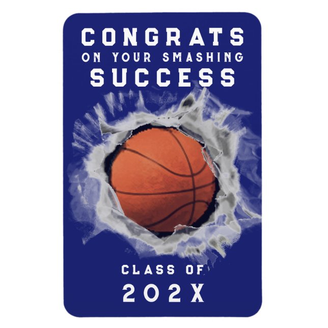 Studenten Basketball Senior Night Blue Magnet (Vertikal)