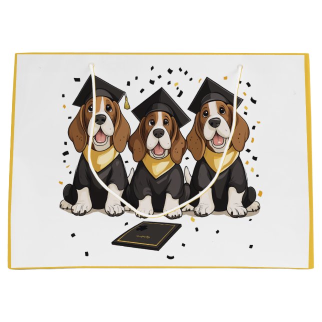 Studenten Basset Hound Hundar (Framsidan)