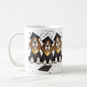 Studenten Basset Hound Hundar Kaffemugg