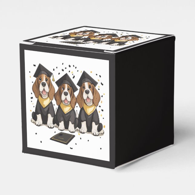 Studenten Basset Hound Hundar Presentaskar (Framsidan Sidan)