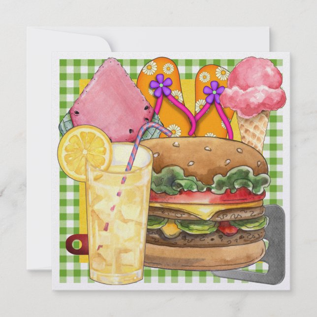 Studenten BBQ! SRF Inbjudningar (Framsida)