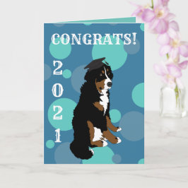 Studenten Bernese Mountain Hund Card Kort