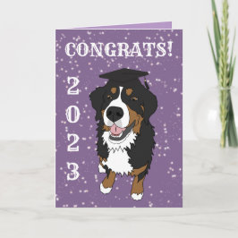 Studenten Bernese Mountain Hund Card Kort
