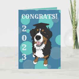 Studenten Bernese Mountain Hund Card Kort