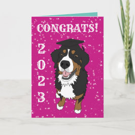 Studenten Bernese Mountain Hund Card Kort