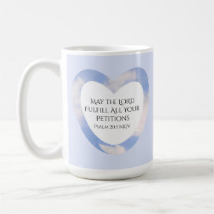 Studenten Bible Verse Christian Faith Blå himmel Kaffemugg