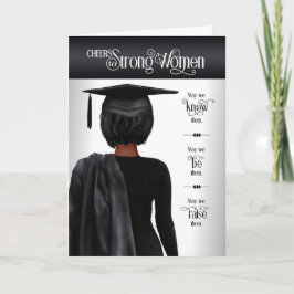 Studenten Black Cap och Gown Mörk Hair Kort