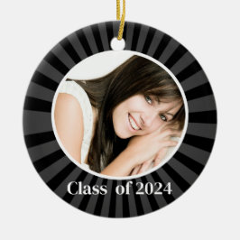 Studenten Black Photo jul Ornament