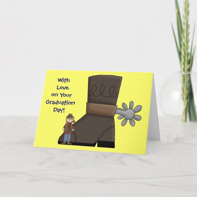 Studenten Boot & Spur - Western Kort (Framsida)