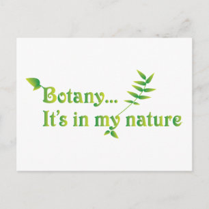 Studenten Botanist Funny Say Vykort
