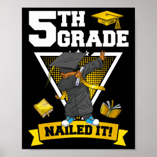 Studenten Boy 5th Klass tackade nej till det sista Poster