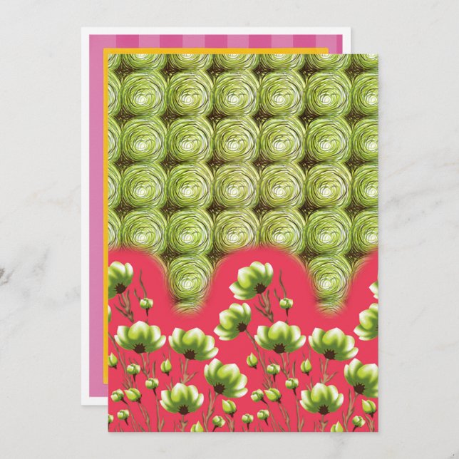 Studenten, Bröllop och Flytta annonskort Meddelande (Fram/baksida)