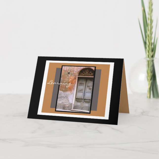 Studenten Card-dörr till framtiden Kort (Framsida)