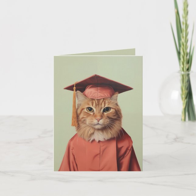 Studenten Cat Inbjudan (Framsida)