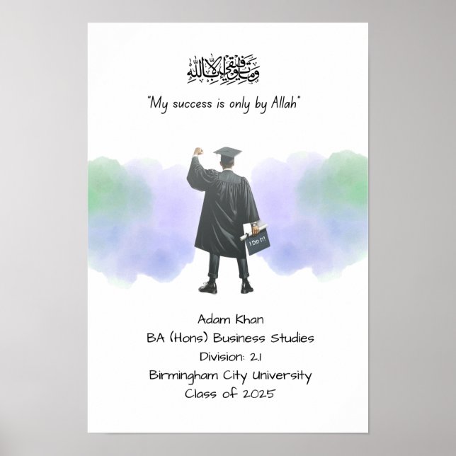 Studenten-certifikat Poster (Framsidan)