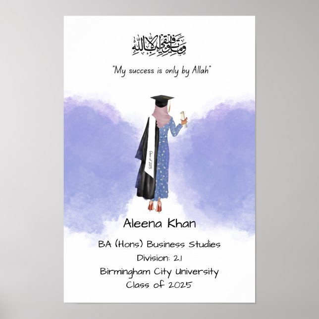 Studenten-certifikat Poster (Framsidan)
