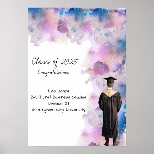 Studenten-certifikat Poster (Framsidan)