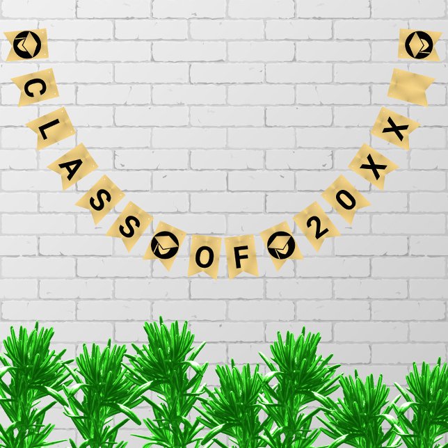 Studenten Chic Guld Skapar din klass av Vimplar (Skapare uppladdad)