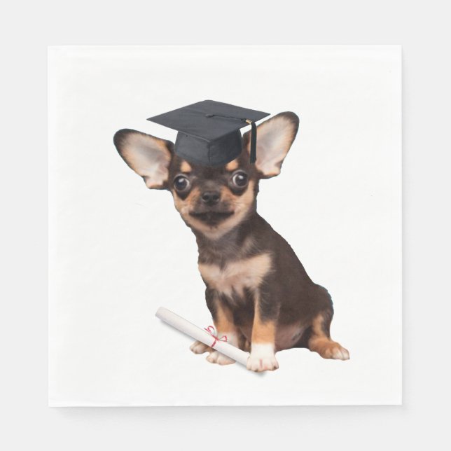 Studenten Chihuahua Pappersservett (Framsidan)