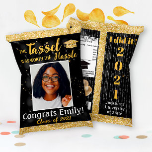 Studenten Chip Bag Party favors B11 Reklamblad