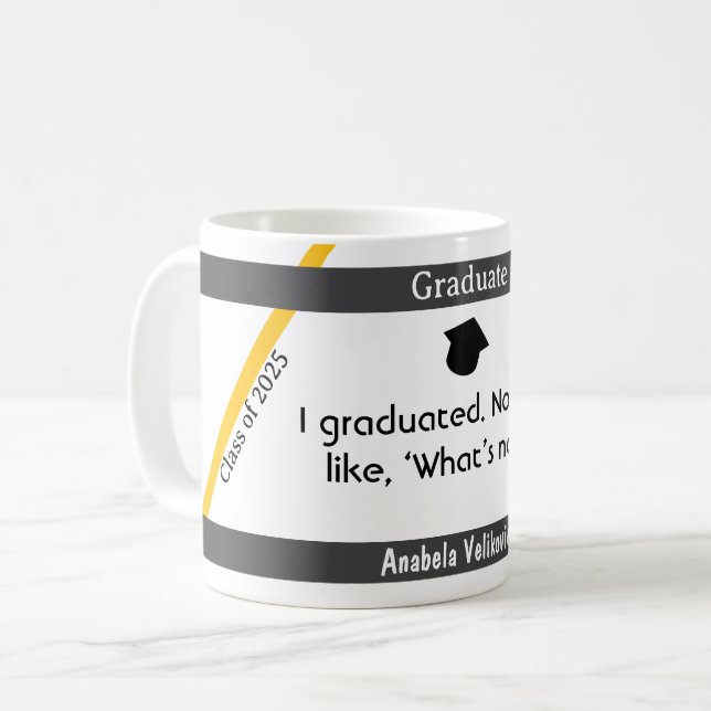 Studenten, citat 7 kaffe mugg (Framsida vänster)