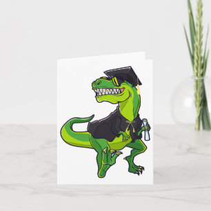 Studenten Cl av 2025 års finnosoaur T-rex Graduat Kort