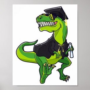 Studenten Cl av 2025 års finnosoaur T-rex Graduat Poster