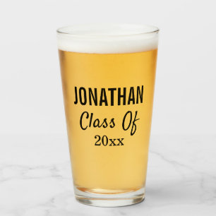 Studenten College Student Modern Typografi Glaskopp