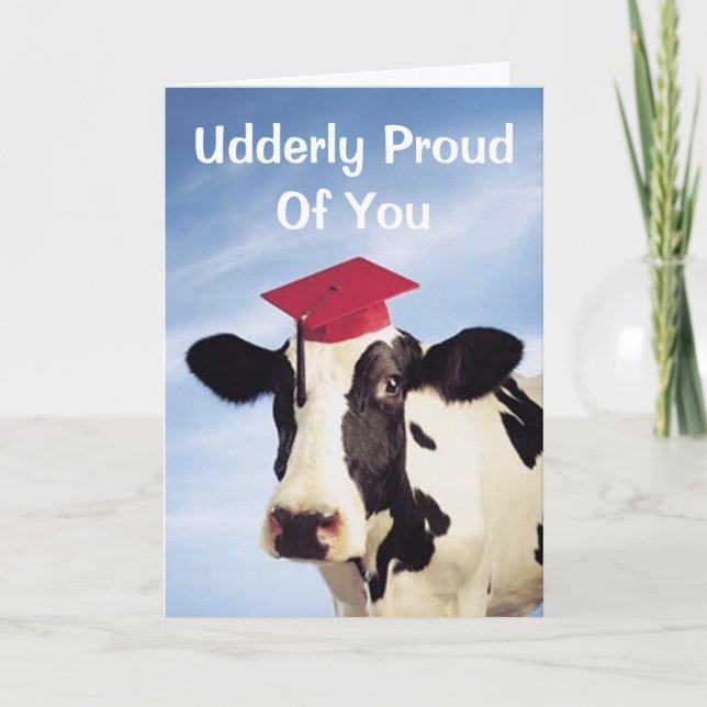Studenten Cow, stolt över dig Kort (Framsida)