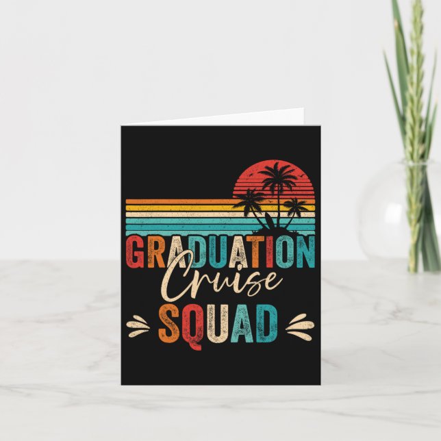 Studenten Cruise Squad 2025 Funny Cruising Gradua Kort (Framsida)