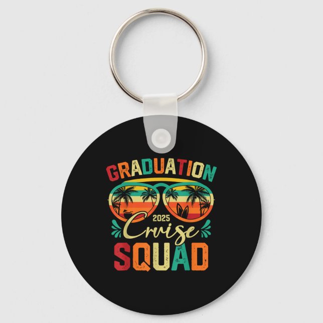 Studenten Cruise Squad 2025 Funny Cruising Vacati Nyckelring (Framsida)
