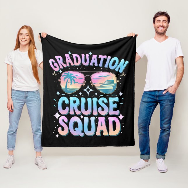 Studenten Cruise Squad Cruising Frakt Retro Fleecefilt (På plats)