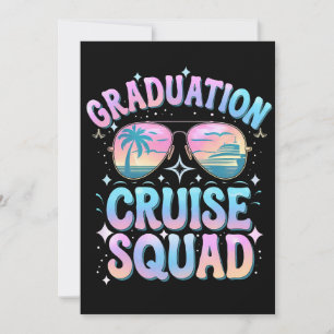 Studenten Cruise Squad Cruising Frakt Retro Inbjudningar