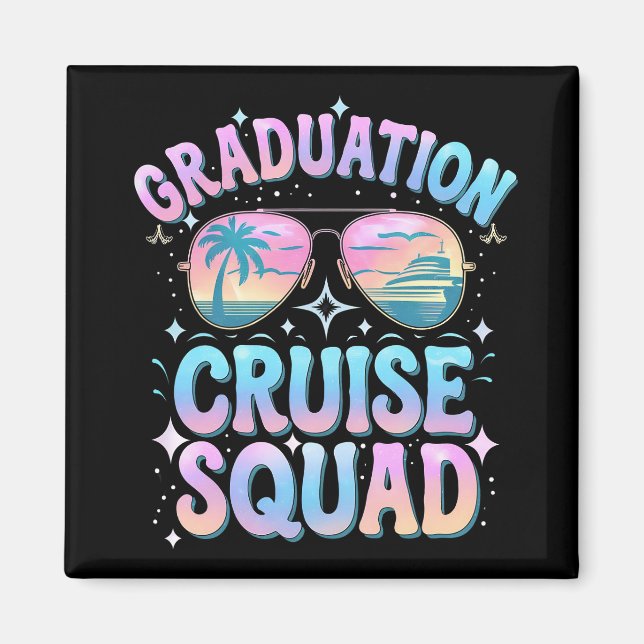 Studenten Cruise Squad Cruising Frakt Retro Magnet (Framsidan)