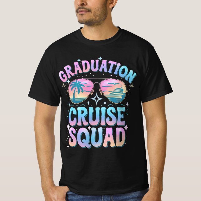 Studenten Cruise Squad Cruising Frakt Retro T Shirt (Framsida)