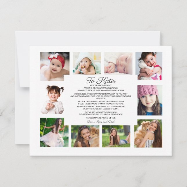 Studenten Dag 10 Foto till dotter   (Framsida)