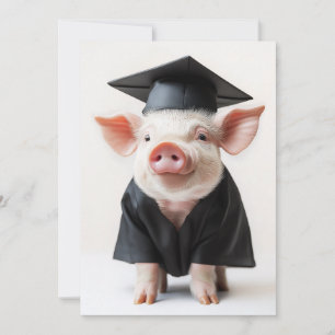 Studenten Day Piggy Stil Inbjudningar