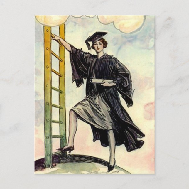 Studenten-design för vykort lyckades för inbjudan (Framsida)