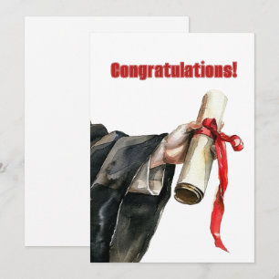 Studenten diplomatiska Grattisar Julkort