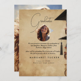 Studenten Dotter I Rustic Meddelande