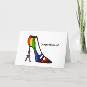 Studenten Eiffel Torn Shoe Kort