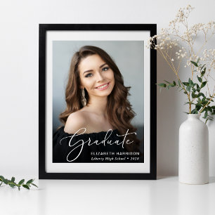 Studenten Elegant - blankt fotoöverlägg för skript Poster