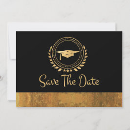 Studenten Elegant spara datum Guld Grad Cap Datumet