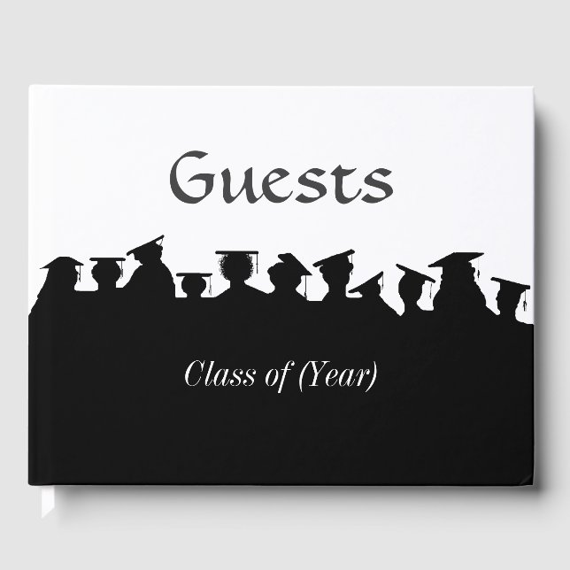 Studenten eller Reunion Silhouettes Guestbook Gästböcker (Framsida)