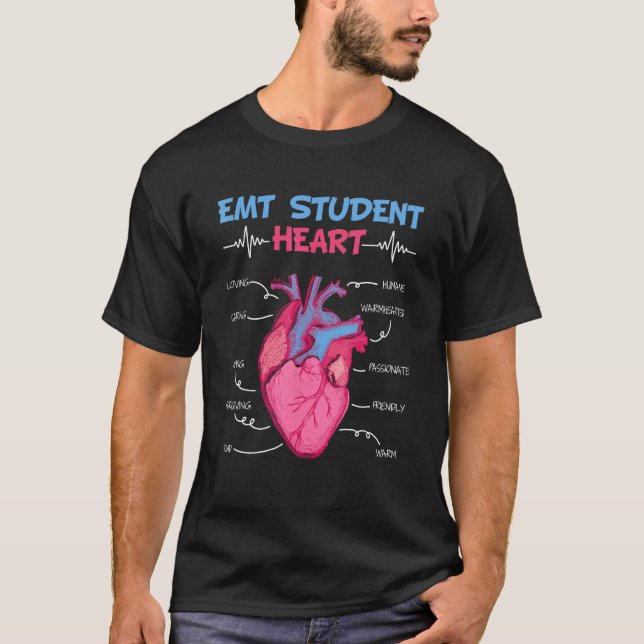 Studenten EMT Student Akut Medicines T Shirt (Framsida)