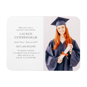 Studenten enkla, modernt, minimalistiskt foto magnet