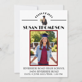 Studenten (Evergreen/Female) Inbjudningar